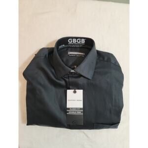 Geoffrey Beene NWT Shirt Mens 15.5 34 / 35 Black Dress Long Sleeve Business Work